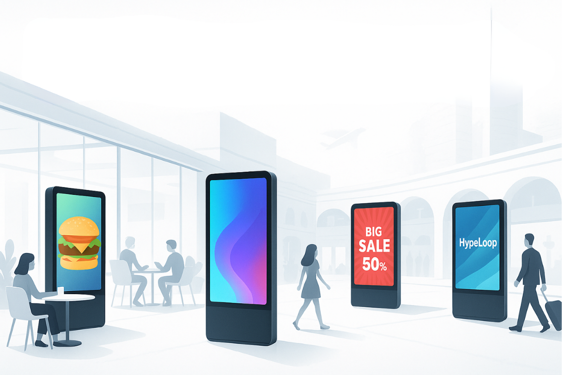 Digital indoor screens